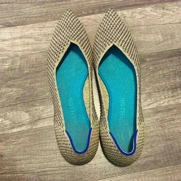 ROTHY'S ROTHY'S THE POINT NULTI METALLIC FLATS - Picture 4 of 5